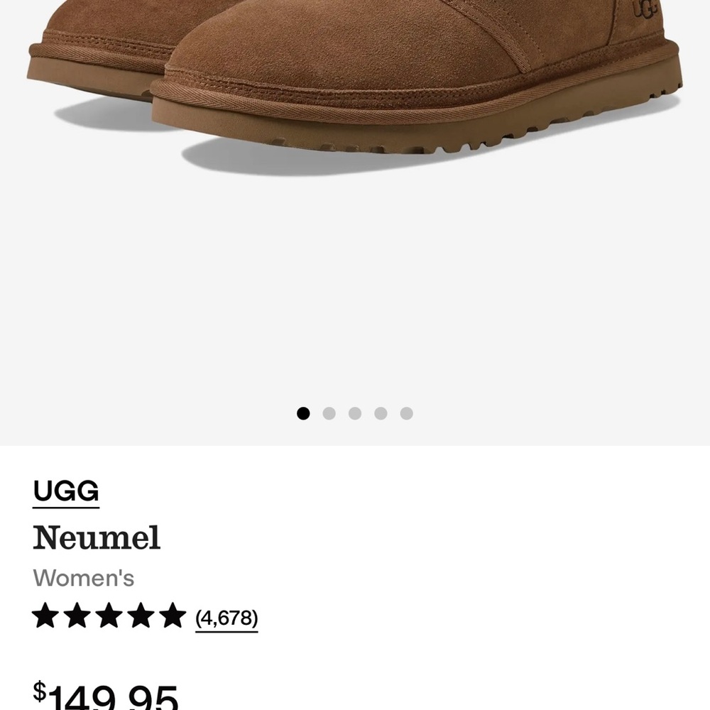 UGG Chestnut Ankle Boots Neumel women’s - Picture 6 of 8